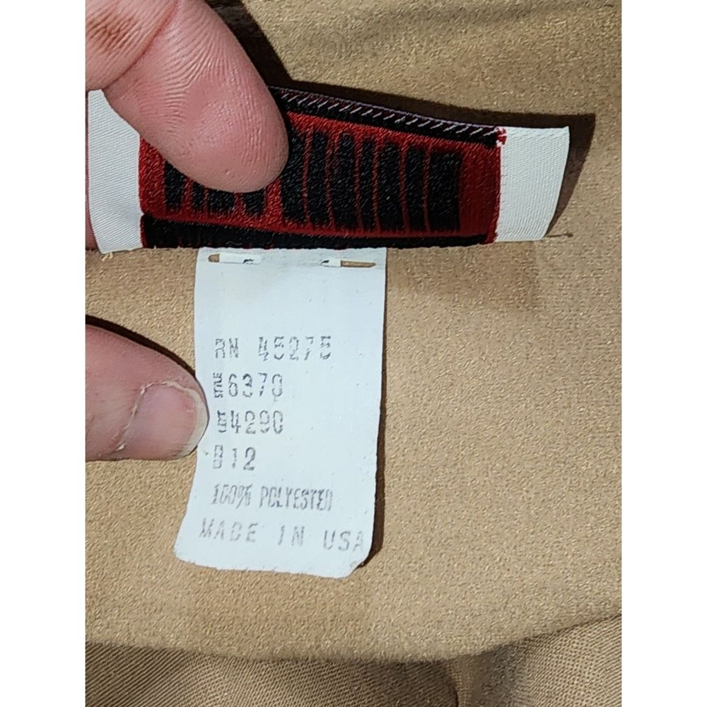 Vintage 60's or 70's Lisa Petites Women's Brown Button Dress - Picture 4 of 10